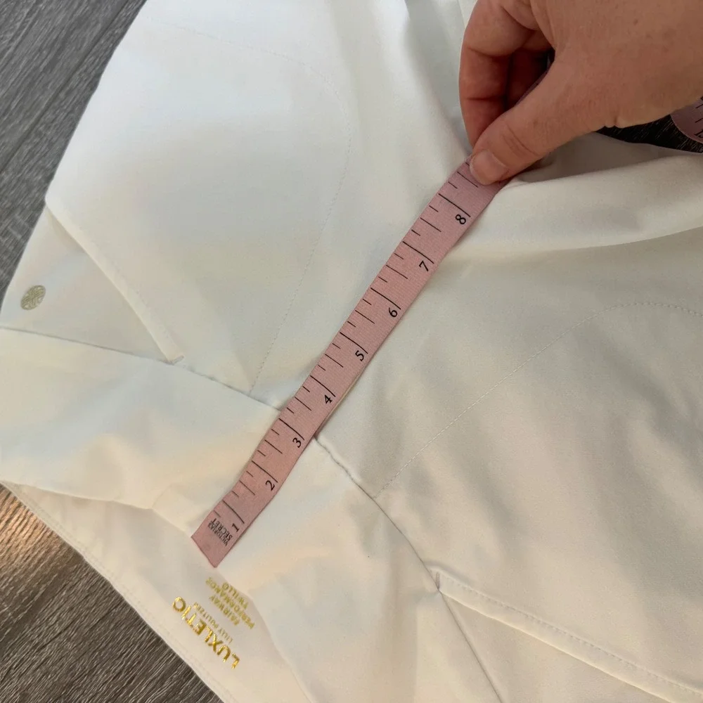 Lilly Pulitzer Luxletic Fairway Performance Twill Pants White Golf size 2 women